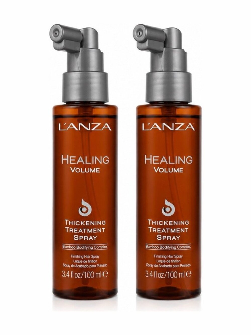2 Pack Thickening Hair Treatment Spray L’ANZA Healing Volume 3.4 fl oz / 100ml
